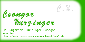 csongor wurzinger business card